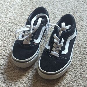 Vans Kids Black and White Sneakers